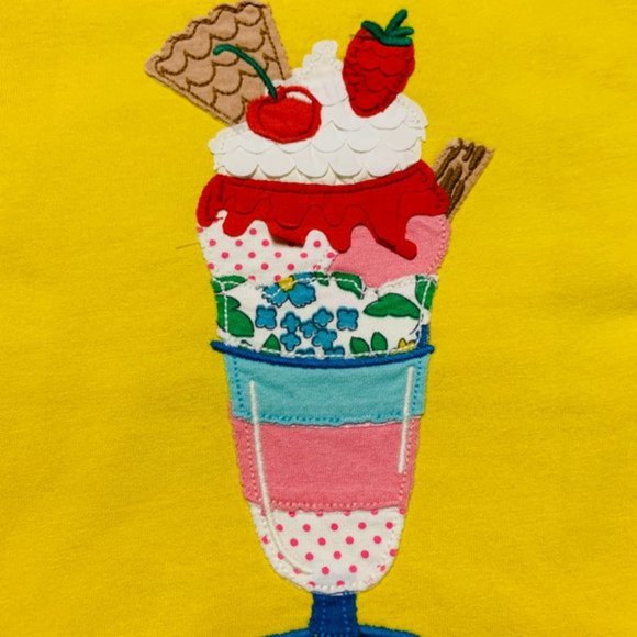 NWT Mini Boden Icecream Appliqué T-Shirt-5-6Y - Picture 6 of 6